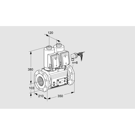 Honeywell Kromschroder VCS8100F05NNWGRE/PPPP/PPPP KS88207114