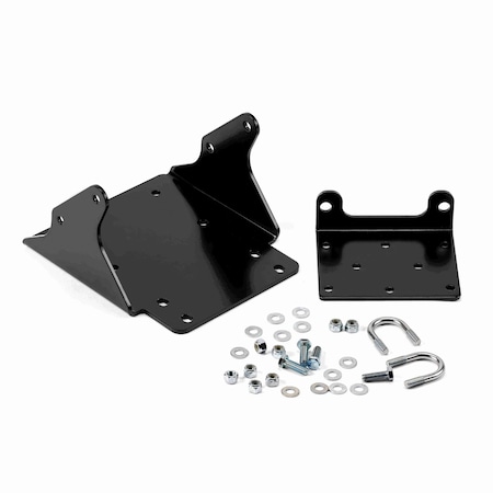 Warn Winch Mount For 1500 to 3500 Pound Winches; Fixed Mount; Powder Coated; Black 83130
