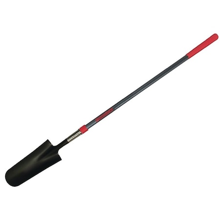 Razor-Back Drain Spade W/ Handle, 6 in W  14 ga Steel Blade, Fiberglass Handle 47602