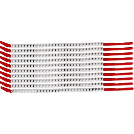 Brady ClipSleeve Wire Markers Size 10 Nylon 16 AWG - 14 AWG, F Pack of 300 Each, 300PK SCN10-F