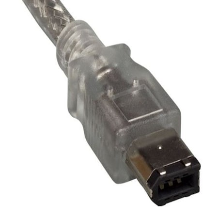 Sanoxy 6ft IEEE 1394b FireWire 800 9-pin to 6-pin, Clear SNX-CBL-LDR-FW102-C106