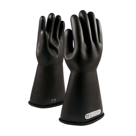 Pip Electrical-Insulating Gloves, 7,500V AC, 11,250V DC, Rubber, Black, Size 10 150-1-14/10