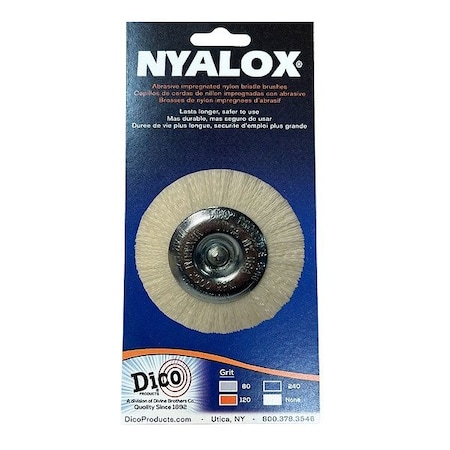 Dico Abrasive Wheel Brush, 4500 RPM, White 7200091