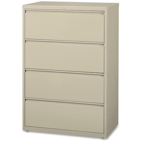 Hirsh 30 in W 4 Drawer Lateral File Cabinet, Putty, A4/Legal/Letter 14976