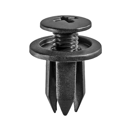 Auveco Push-Type Retainer 14mm Head Diameter 11mm Length, 25PK 14697