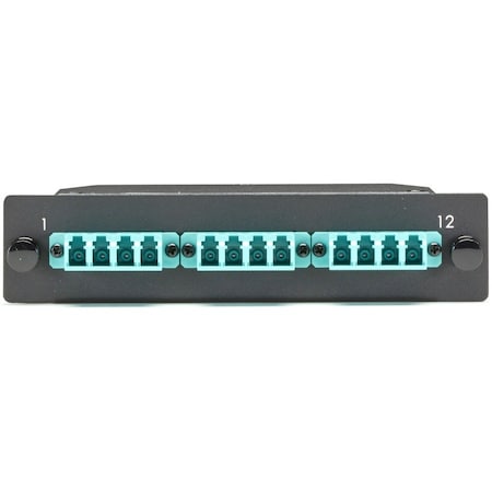 Black Box Mtp Om3 Fiber Optic Lgx Cassette - (1) Mtp 12 To (12) Lc Type A FOCA20M3-1MP12-12LC