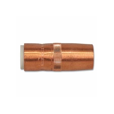 Best Welds Centerfire, Style MIG Gun Nozzle, 5/8 in Bore, 1/8 in Recess, Copper 900-N-5818C