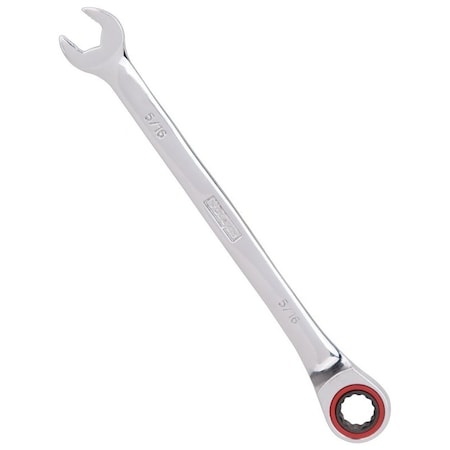 Vulcan Combination Wrench, SAE, 5/16 in Head, Chrome Vanadium Steel, Polished Mirror PG5/16