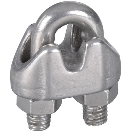 National Hardware 4230BC Series Wire Cable Clamp, 1/8 in Dia Cable, 7/8 in L, Malleable Iron N830-312