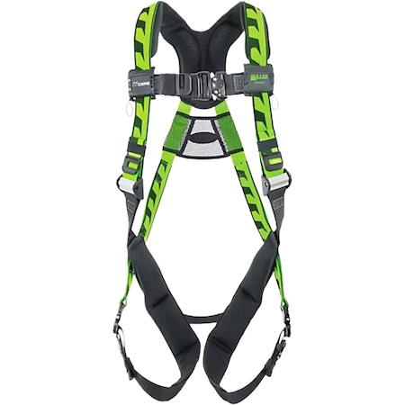 Miller Premium Breathable Full-Body Harness, w/Lightweight Aluminum Hardware, 5 Points of Adjustment, w/Back ACA-QC/S/MGN