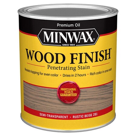 Minwax 1 Qt 70100 Rustic Beige Wood Finish Penetrating Oil-Based Wood Stain 70019