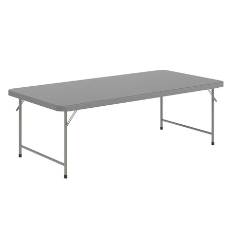 Flash Furniture Paige 4.93-Foot Kid's Granite Gray Plastic Folding Table RB-3060-KID-GY-GG