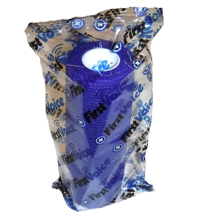 First Voice Self-Adhesive Bandage, 5" x 5yds (4-Pack), Dark Blue TS-3192-4DB