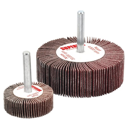Superior Abrasives MOUNTED FLAP WHEEL 10 PIECE KIT ALUMINUM OXIDE STRAIGHT SHANK A012134