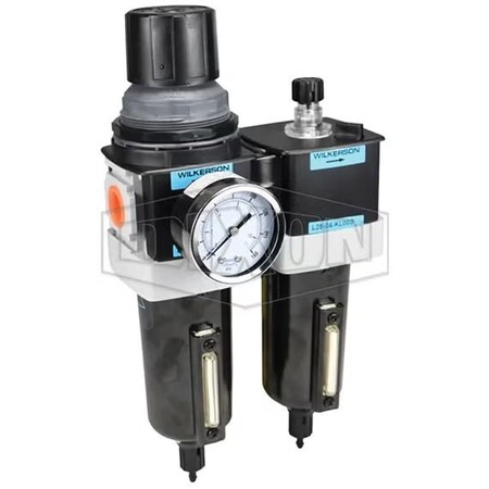 Dixon Wilkerson by  Combination Unit with Manual Drain and Sight Gauge, 1/2 in Port, 110 SCFM Flow Rate, A D28-04MMB