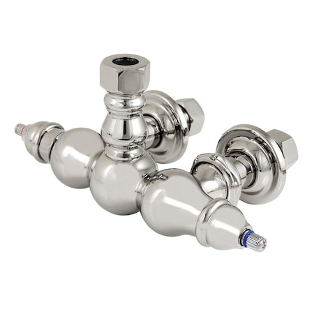 Kingston Brass 3-3/8 inch Wall Mount Faucet Body, Polished Nickel ABT770-6