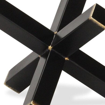 Homeroots 8" Black Metal Hand Painted Decorative Jack 635382