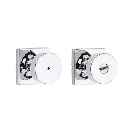 Kwikset Door Knob Lockset, 1 3/8-1 3/4" Thick 730PSK-SQT-26-6AL-RCS