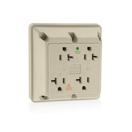 Leviton Four-In-One Receptacles 20 Amp, 125 Volt 21254-IGI