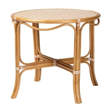 Bali & Pari Mattie Natural Rattan Dining Table, Beige 269-14772-ZORO