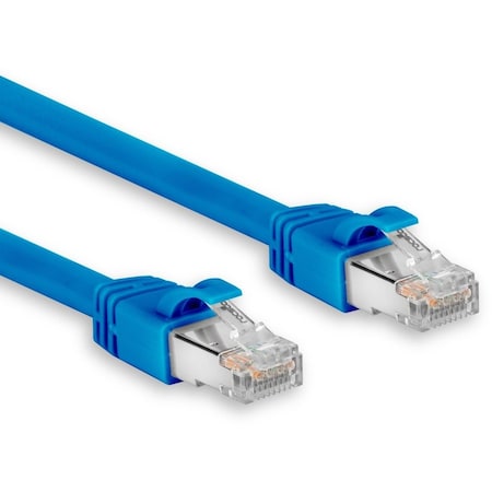 Rocstor 15FT CAT6A ETHERNET CABLE- SNAGLESS-BLUE Y10C610-BL