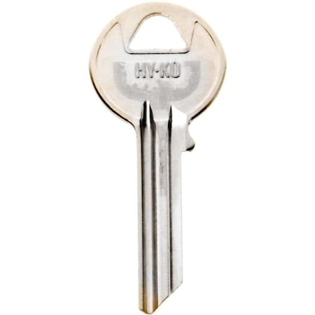 Hy-Ko Key Blank, Brass, Nickel, For: Yale Cabinet, House Locks and Padlocks 11010Y54