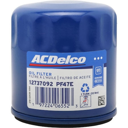 Acdelco FILTER ASM-OIL, Engine Oil Filter, PF47E
