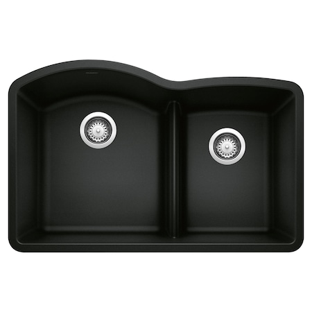 Blanco Diamond 1-3/4 Low Divide, Coal Black 442910
