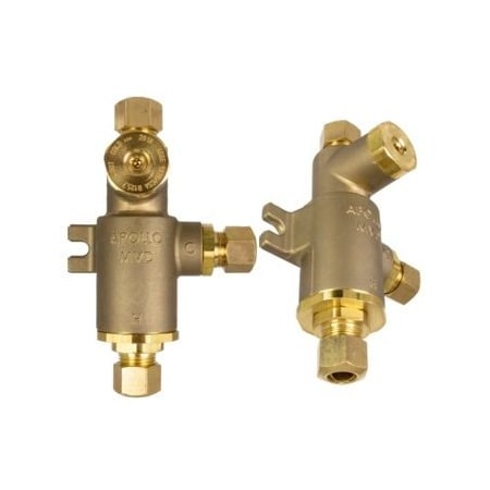 Apollo Valves Mixing Valve, 125 PSI, 3/8 in Inlet Size 34DLF402B1