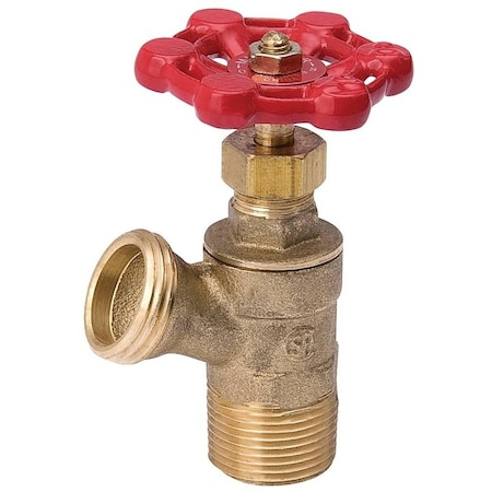 B & K ProLine Series Boiler Drain Valve, 12 in Connection, MIP, 125 psi Pressure, Brass Body 102-703HN