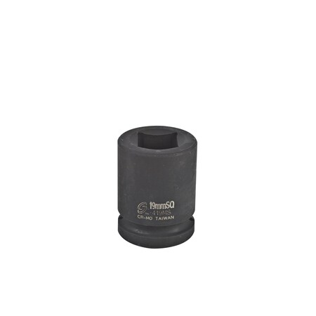 Sunex 3/4 in Drive 19Mm Impact Socket Square 419MS