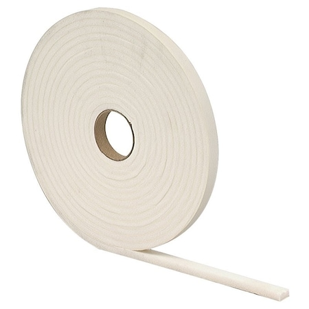 M-D Building Products 0 Foam Tape, 12 in W, 17 ft L, 14 in Thick, PVC, White 2758
