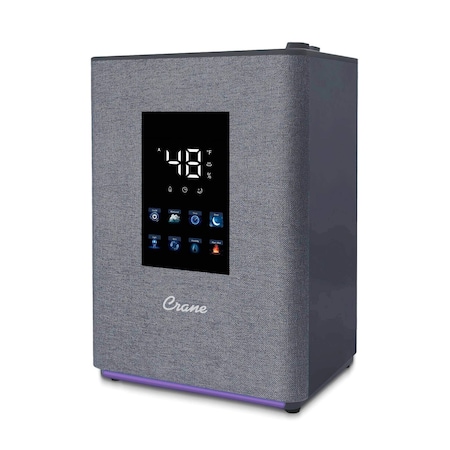 Crane Usa Crane Top Fill Warm & Cool Mist Humidifier, 1.2 Gal Tank, Digital Humidistat & Touchscreen, With Remote EE-6913