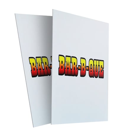 Signmission Bar-b-que, Plastic Signs Only 24 Inch x 36 Inch, Corrugated Plastic, 2PK CSB-2436-2PACK-Bar-b-que