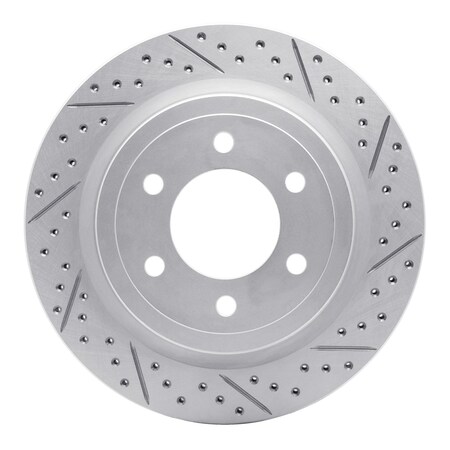 Dynamic Friction Co DFC Geoperformance Rotor - Drilled and Slotted 830-54267R