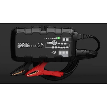 Noco Professional Smart Battery Charger, 25A, 6V/12V/24V, Power Supply, GENIUSPRO25 806282