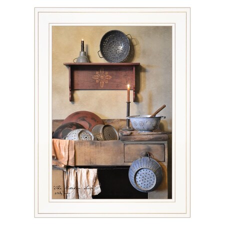 Homeroots The Kitchen Sink 2 White Framed Print Kitchen Wall Art 407530