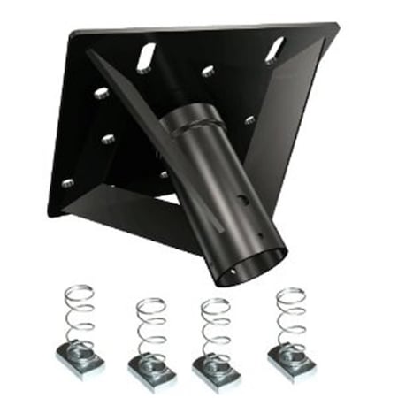 Dynamicfunction 24 Heavy Duty Dual Unistrut Ceiling Adapter For Long Drops - Black DY3448764