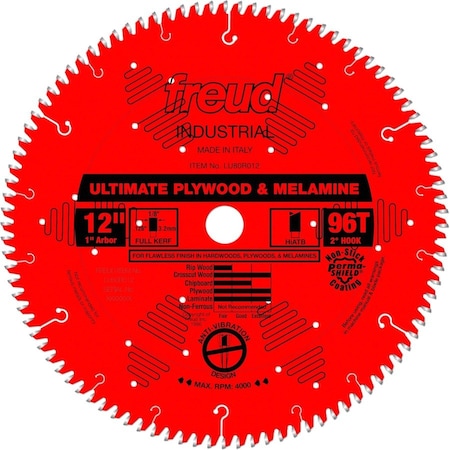 Freud Ultimate Plywood and Melamine Blade, 12 LU80R012