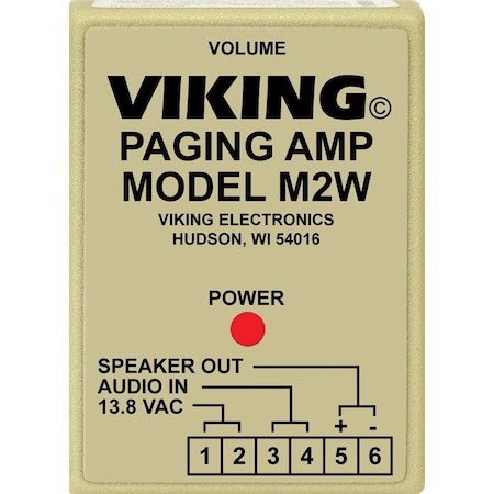 Viking Electronics Paging Power Amp w/25AE Paging Horn Inc. M2W