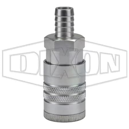 Dixon Air Chief Industrial Quick Disconnect Coupler, 3/8 x 1/2 in Nominal, Quick Disconnect Coupler x Hose DC1044