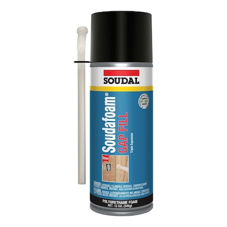 Soudal Usa Soudafoam GAP FILL Straw PU Spray Foam Sealant 12 oz. Champagne, 12PK 130465