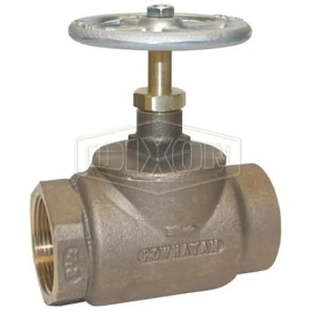 Dixon Straight Globe Valve, 1-1/2 in, FNPT, Brass Body SGVF150