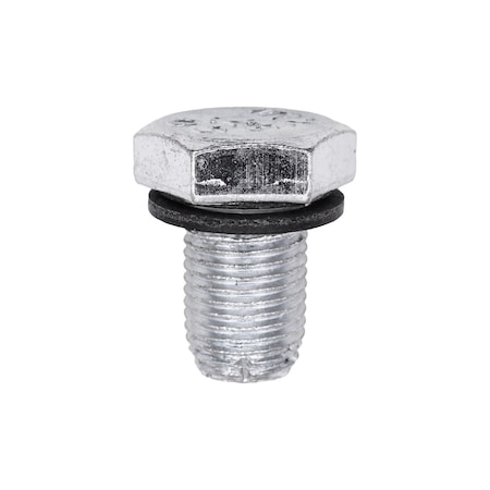 Auveco Oil Drain Plug with Gasket Single Oversize M12-1.25, 5PK 19618