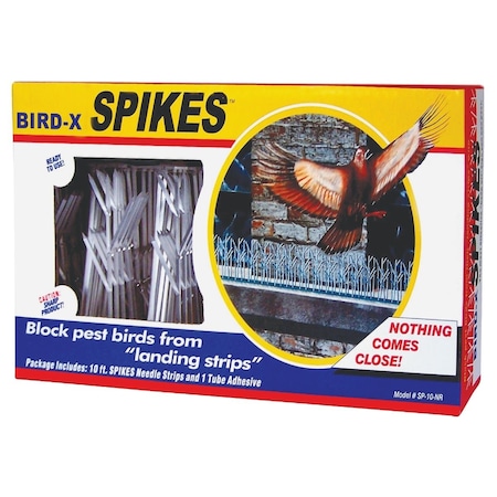 Bird-X Bird X Polycarbonate Plastic 3 Ft. W. x 1 Ft. L. Bird Control Spikes SP-10-NR