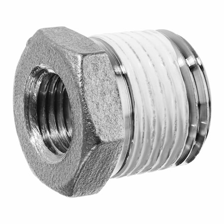 Zoro Select StainlessSteel, Straight, 1/4"NPTx1/8"NPT ZUSA-PF-371