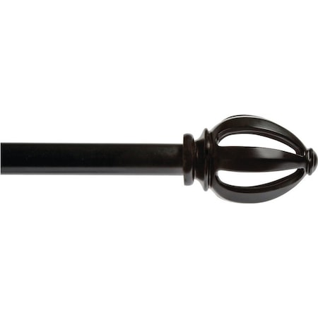 Kenney Mfg CURTAIN ROD BLACK 66 in.L KN80209