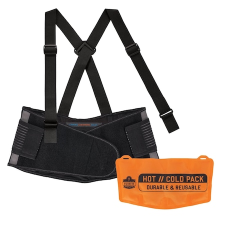 Ergodyne Heating/Cooling Back Support, Black, XS 1675