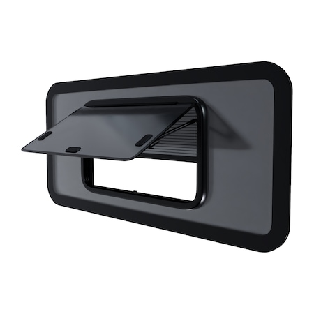 Brixwell 1000mm x 460mm Universal Van Awning Bunk Pop Up Glass Window With Accordion Fly Screen BAWS001