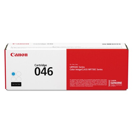 Canon 1249C001 (046) Toner, 2300 Page-Yield, Cyan 1249C001
